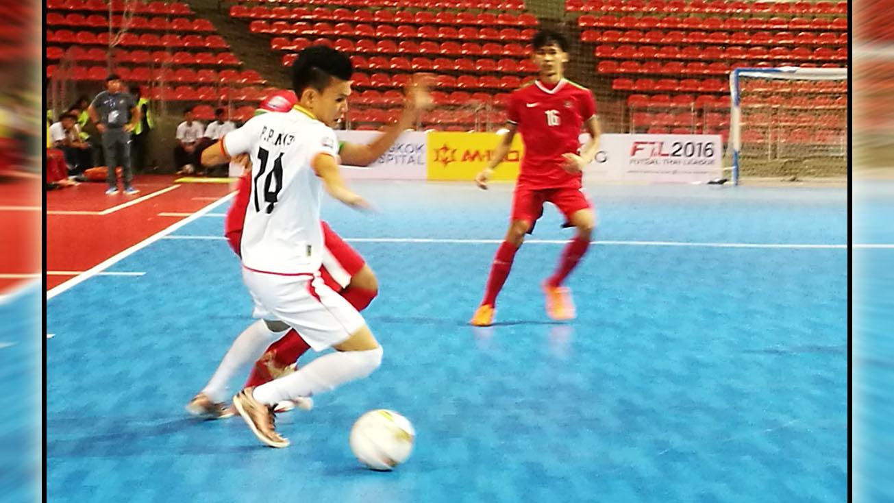 Timnas Futsal Myanmar mengalahkan Timnas Futsal Indonesia dengan skor 6-3. - INDOSPORT